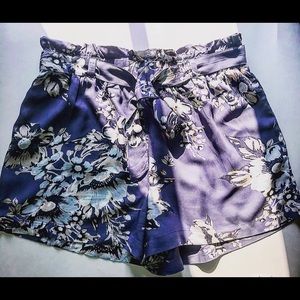 Charlotte Russe Tie-Front Paperbag shorts